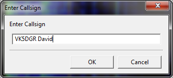 Tools Enter Callsign